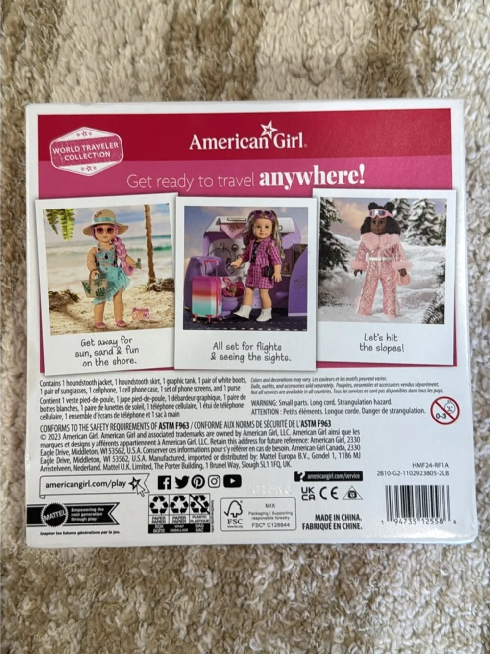 NIB American Girl Truly Me Fun in the City Travel Outfit